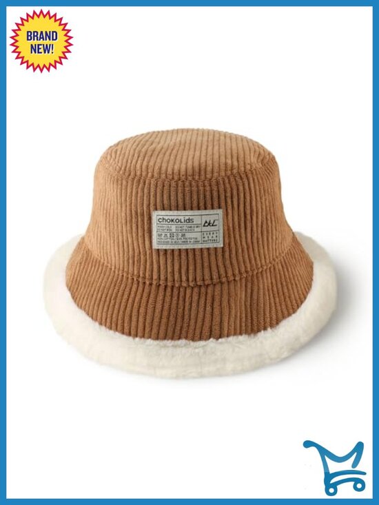Reversible Fur Bucket Hat with Corduroy Side - Fleece Lined Unisex Winter Hat main image 6